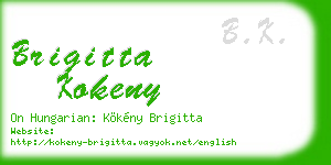 brigitta kokeny business card